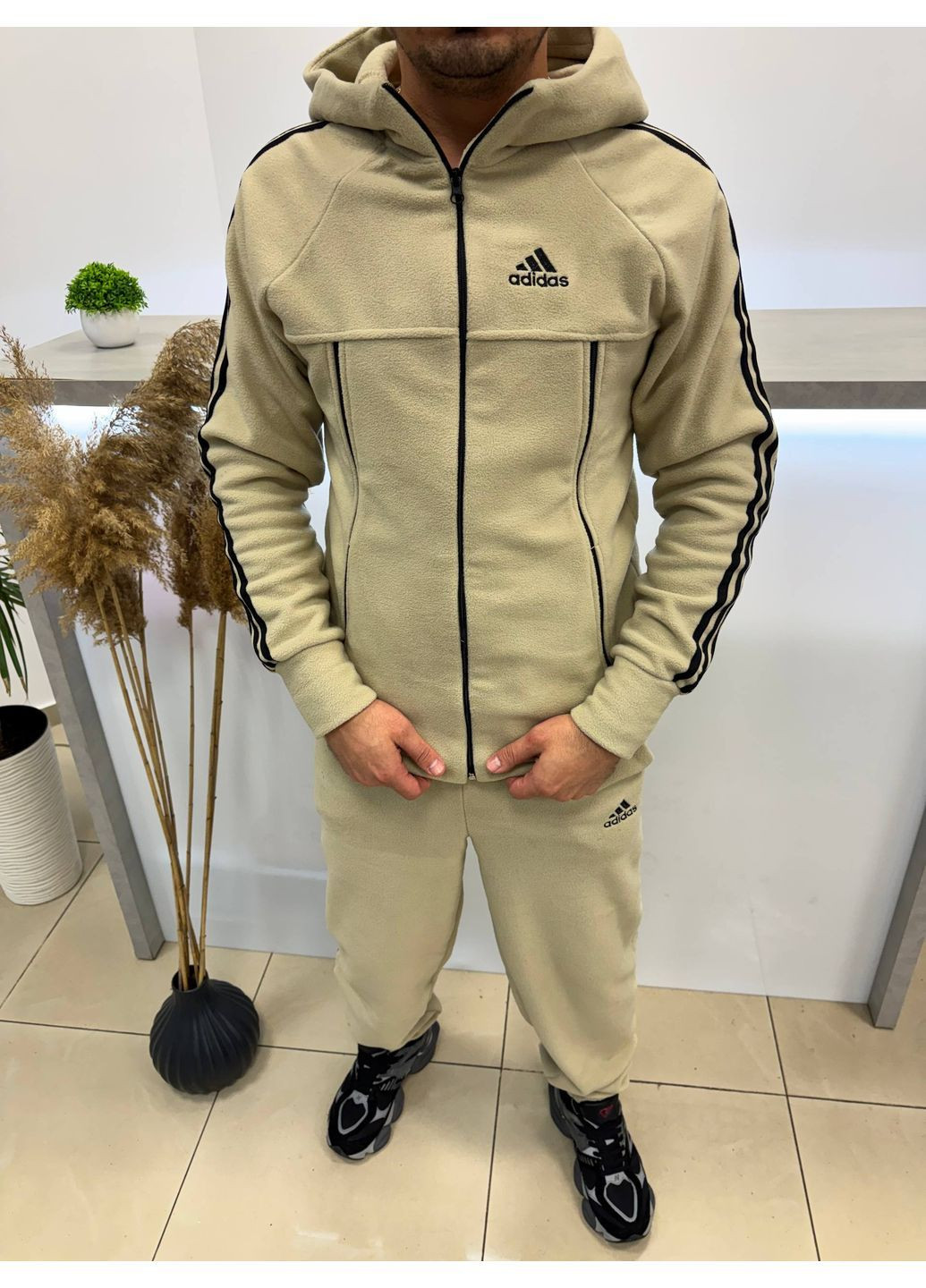 Мужской флисовый спортивный костюм FINO Mode (370437719)