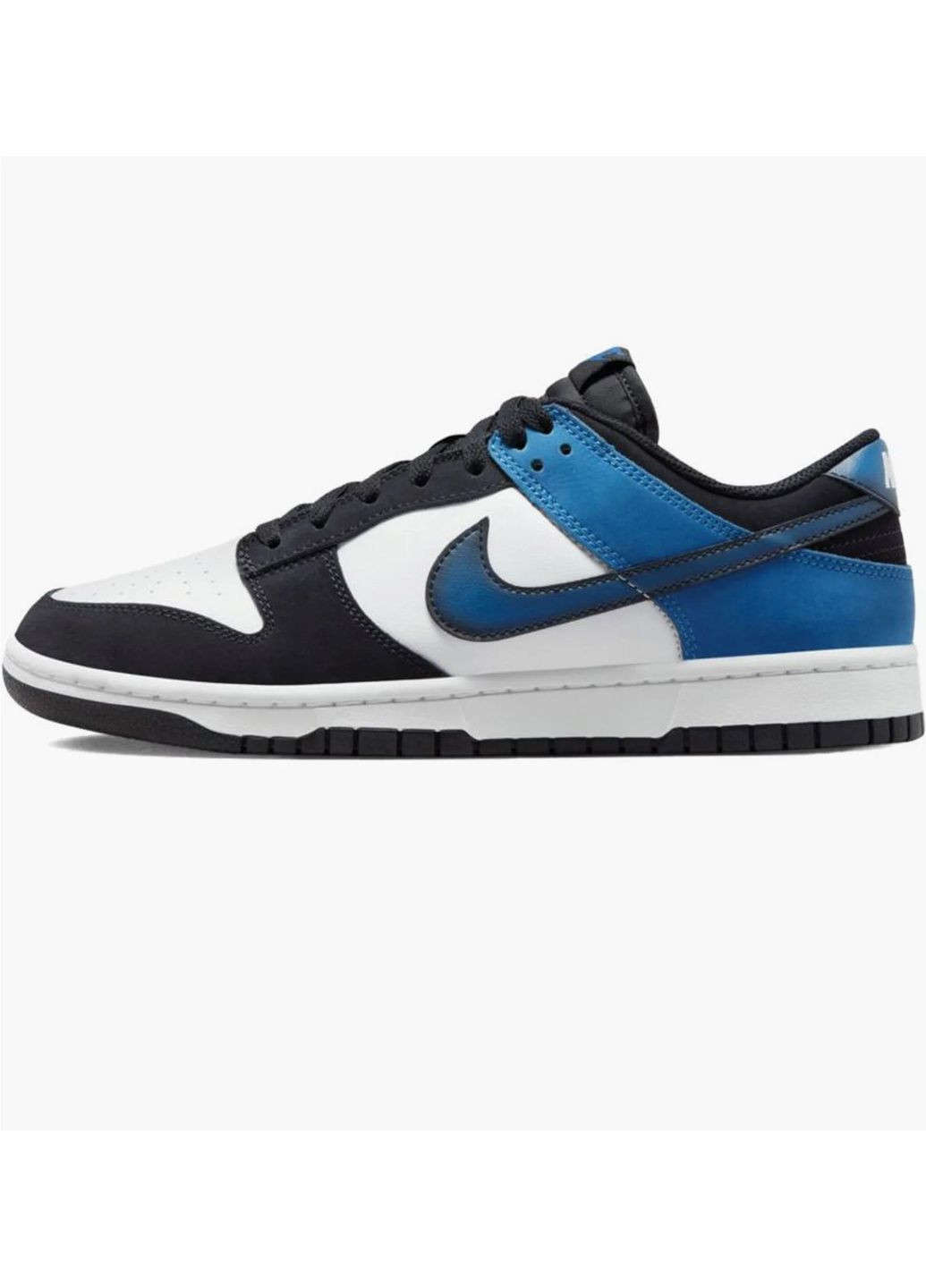 Черные кроссовки мужские dunk low white/black Nike