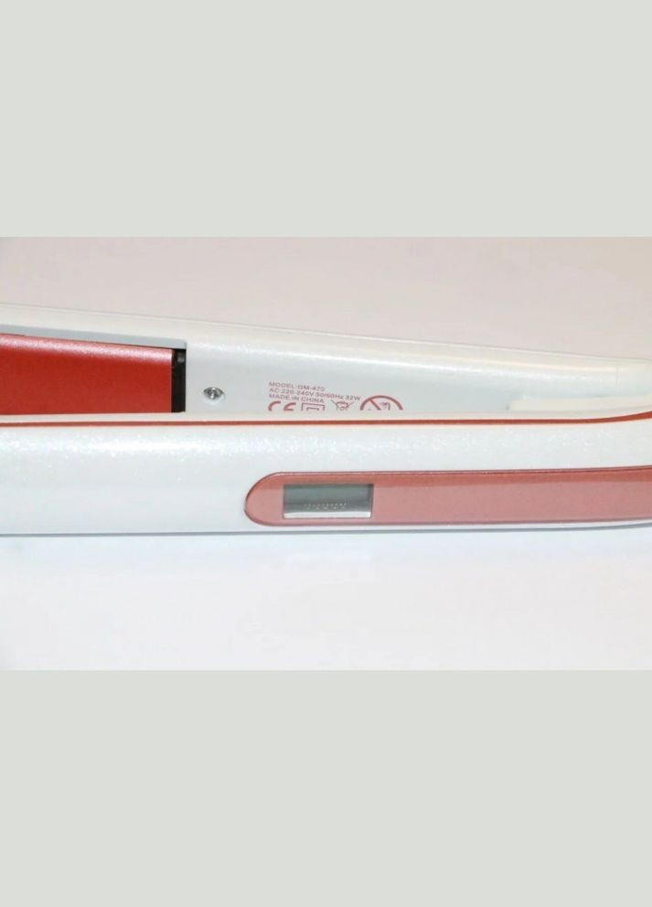 Професійна плойка випрямляч для волосся прасок щипці з керамічним покриттям GM-430 Білий Gemei (306716654)