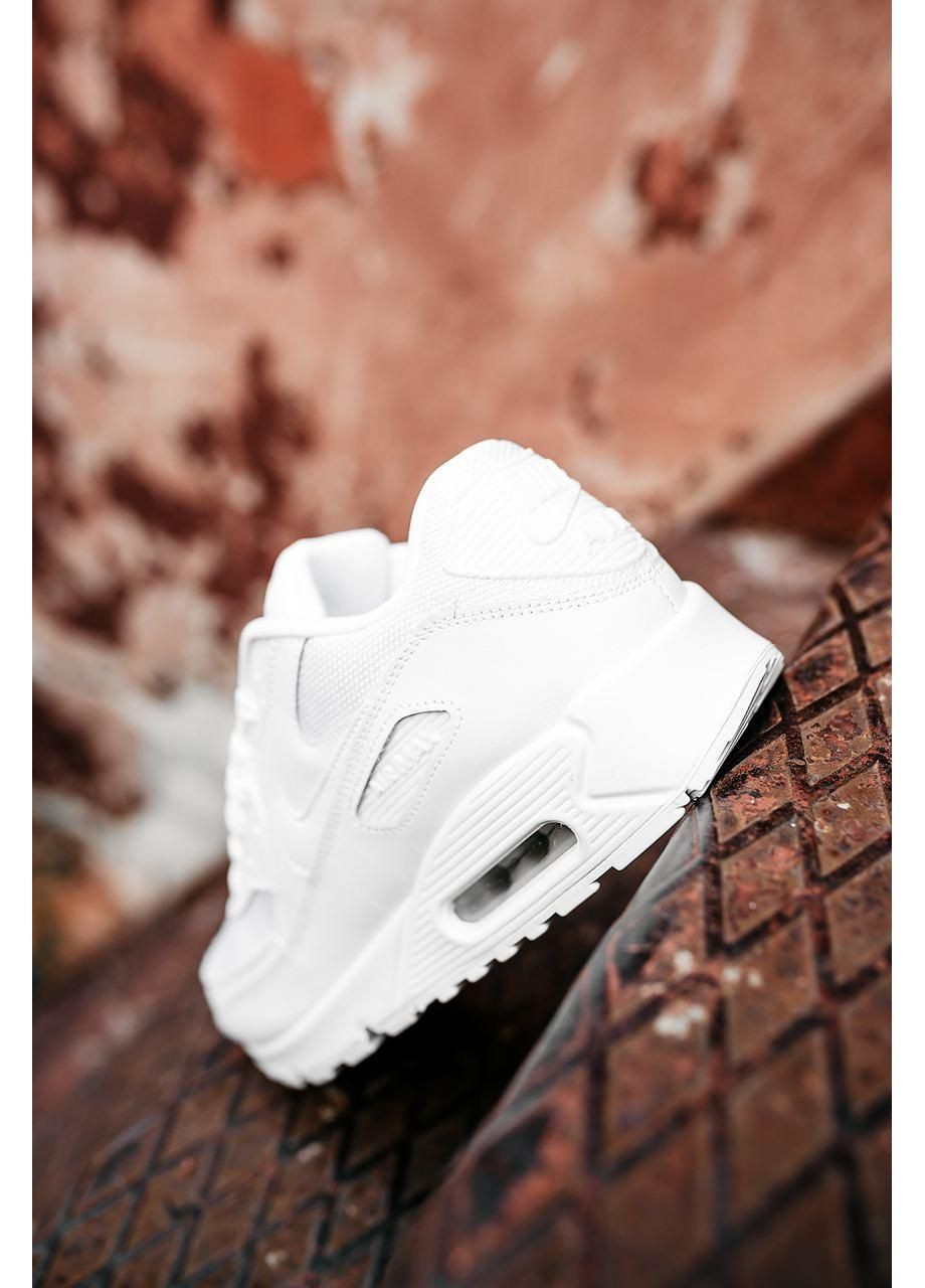 Білі Осінні кросівки чоловічі nike air max 90 white 2 найк аір макс 90 No Brand
