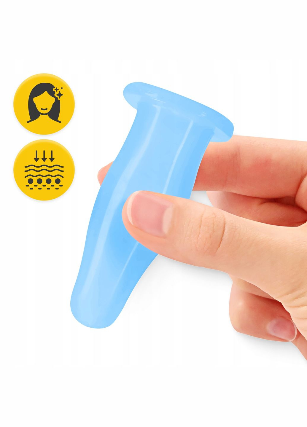 Вакуумные массажные банки силиконовые для тела (китайские/атницелюлитные банки) 5 шт Blue () 4FIZJO P-5907739314956 (345714804)