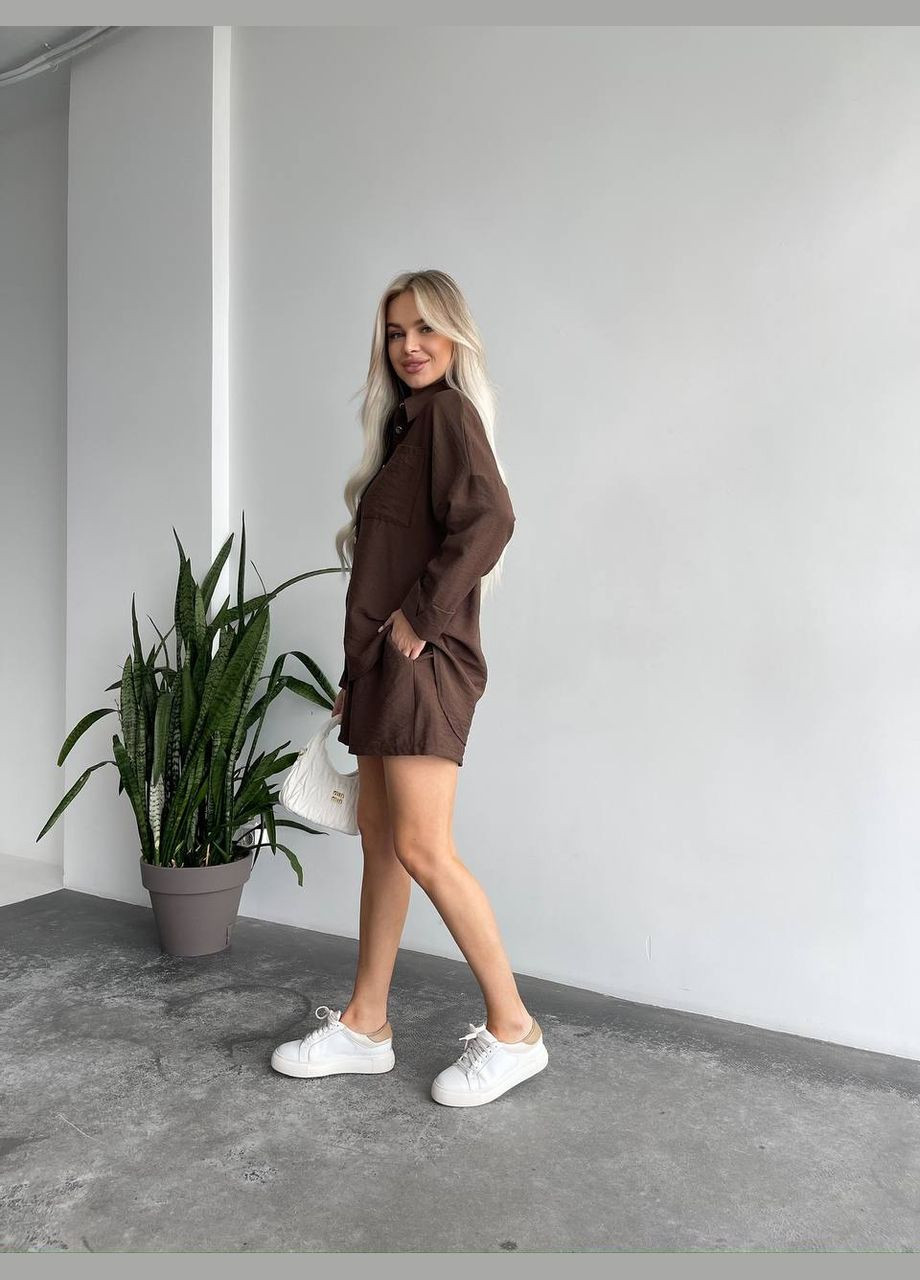 Стильний легкий та затишний костюм з льону бохо Vakko (333455706)