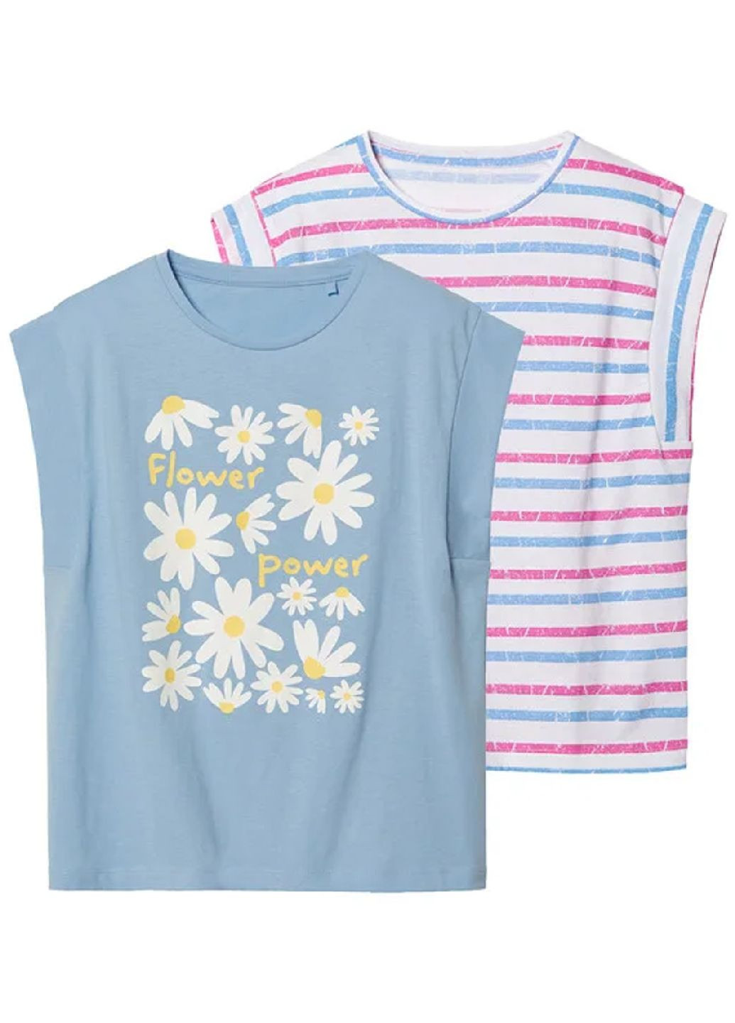 Комбинированная летняя хлопковая футболка (2 шт.) Pepperts