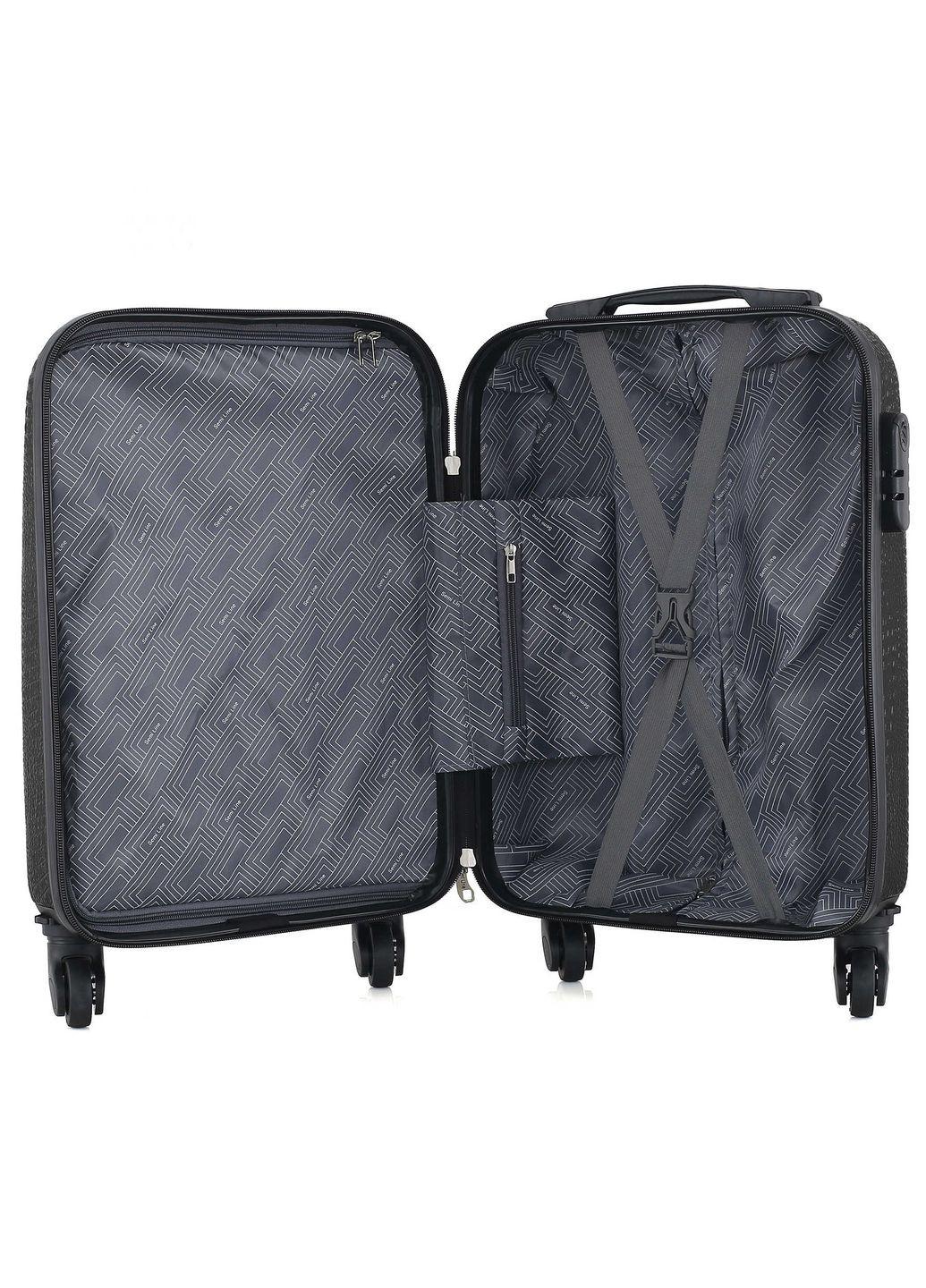 Чемодан 20" (S) Black (T5638-1) Semi Line (315593529)