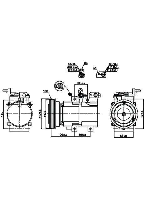 Компрессор кондиционера HYUNDAI SANTA FE 00- ( ) 89276 Nissens (368132209)