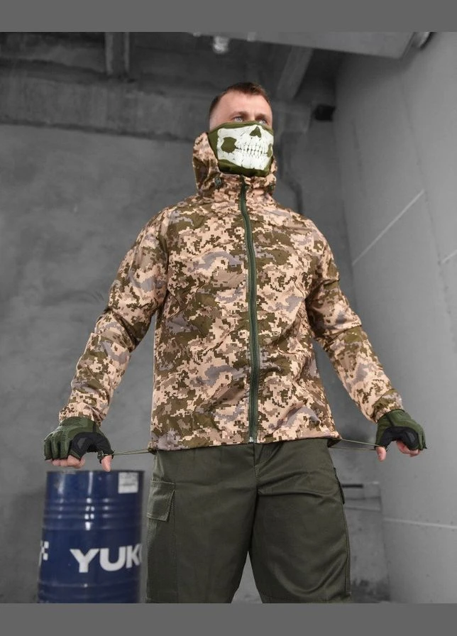 Вітровка дощовик піксель кишеню No Brand (315836229)