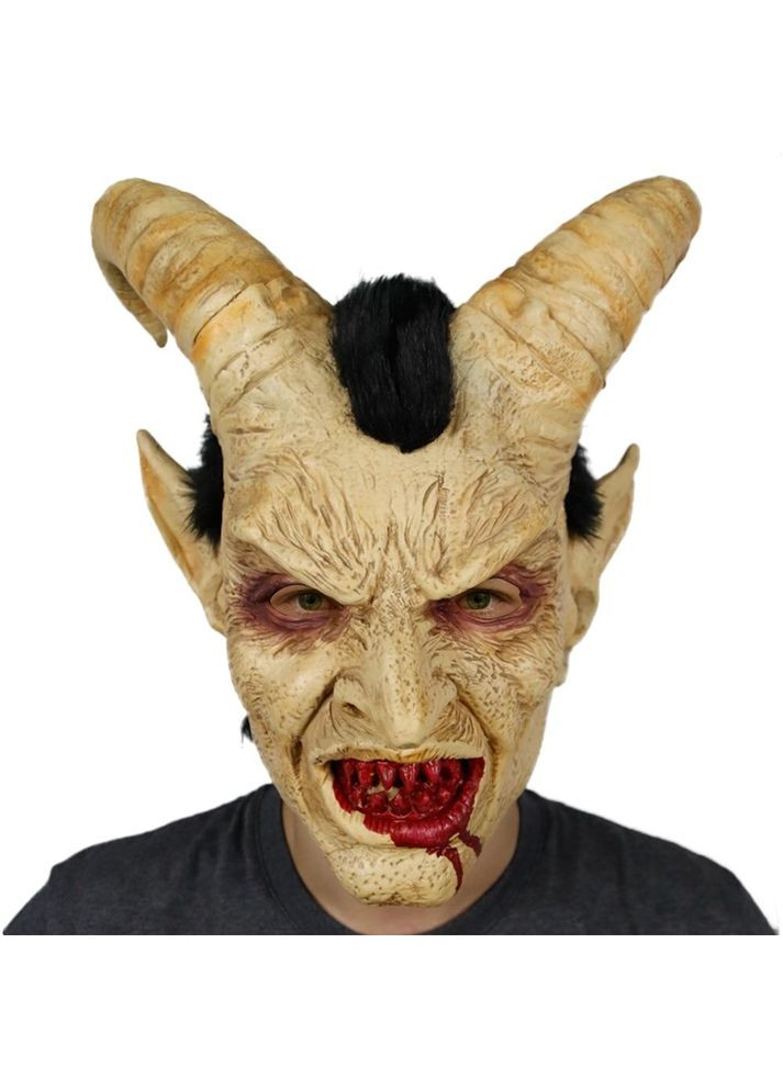 Маска Демона з рогами на Хеллоуїн з латексу ручної роботи [ZYF210719020] Liser No Brand (307837750)