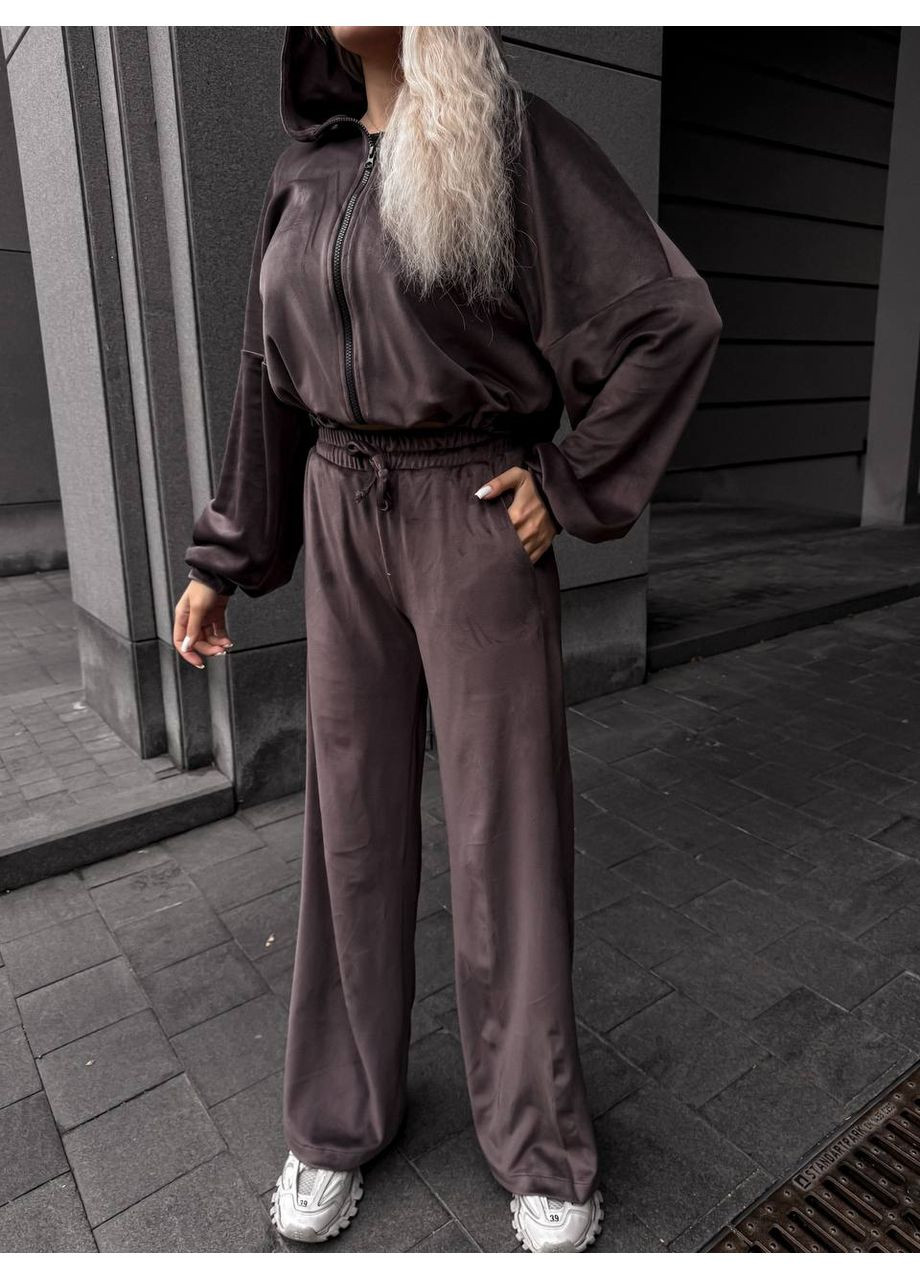 Велюровий костюм жіночий смарагдовий No Brand (362085420)