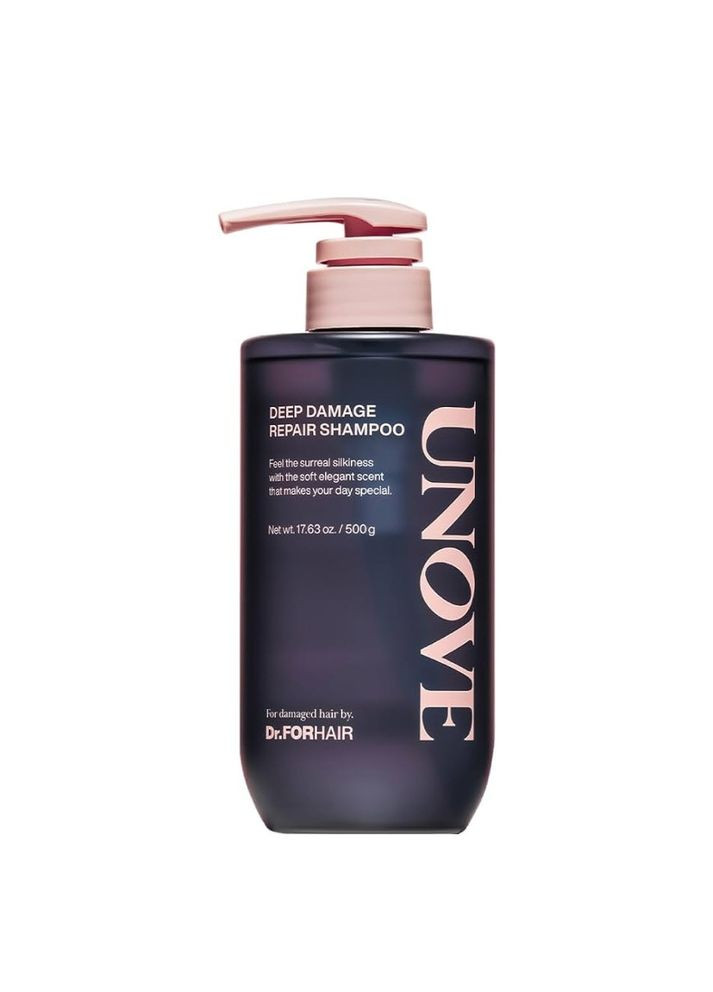 Відновлювальний шампунь для пошкодженого волосся Deep Damage Repair Shampoo, 500 мл Unove (294977519)