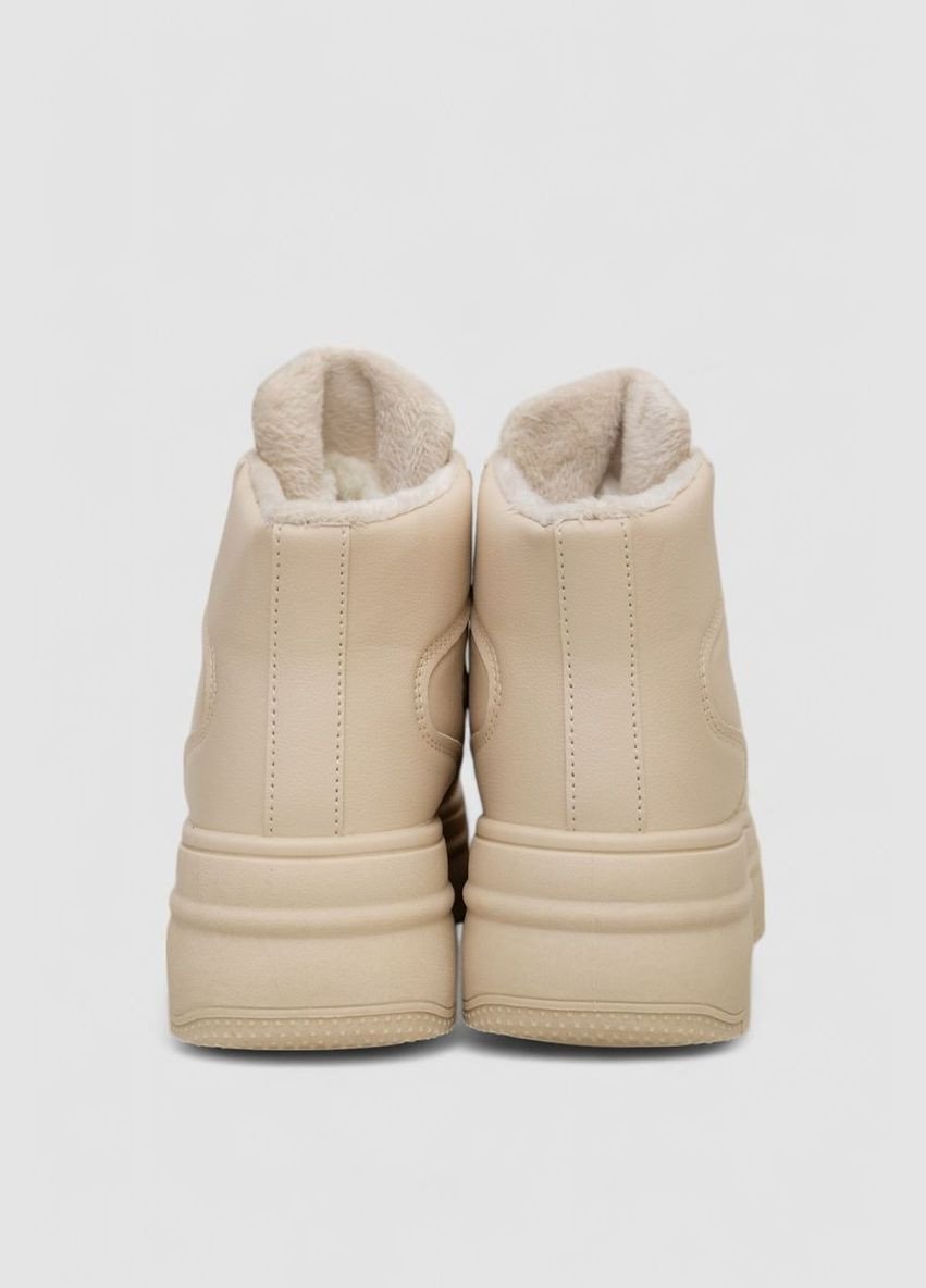 Кроссовки женские зимние на меху,, 248RAM015 Stilli бежевые всесезоны (313290334)