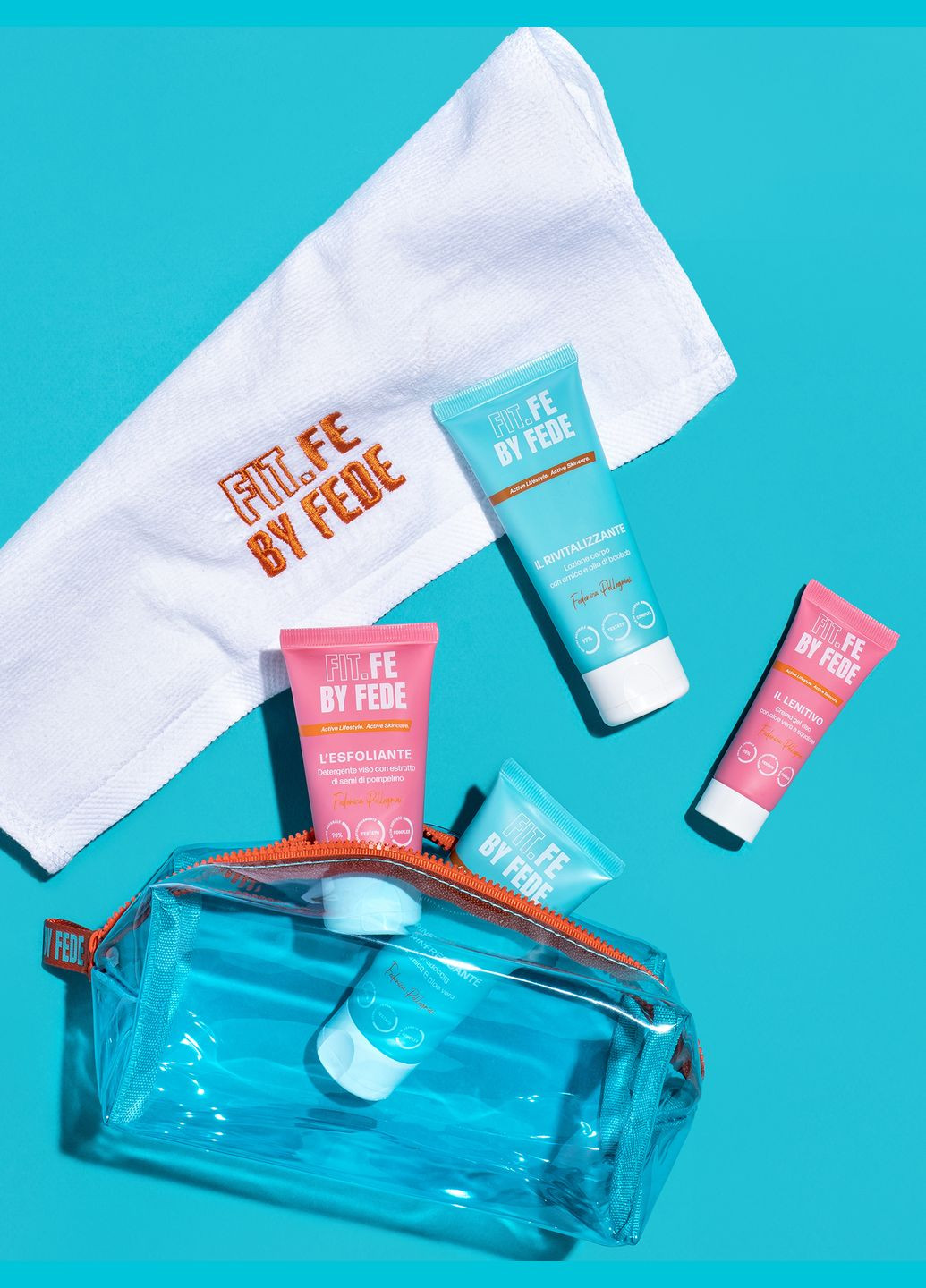 Набір для тіла і обличчя з 6 продуктів Recharge & Go Kit Fit.Fe by Fede (348429045)