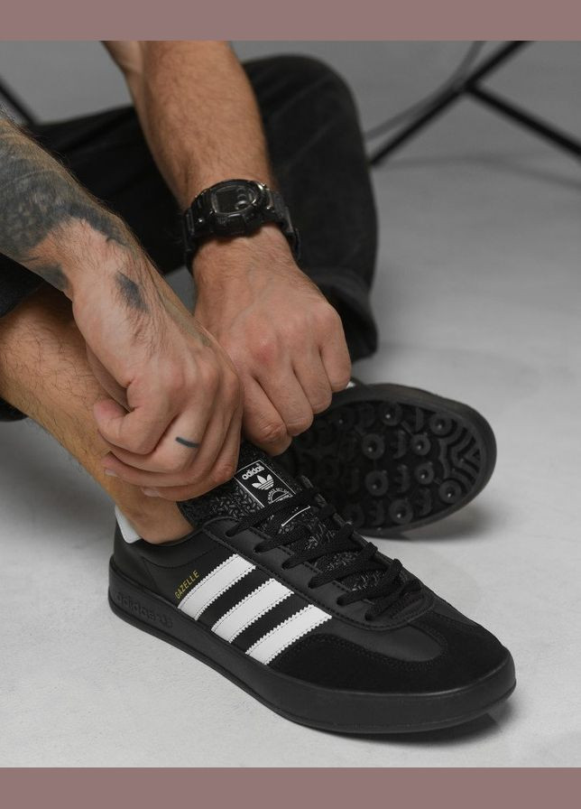 Черные демисезонные мужские демисезонные кроссовки adidas gazelle черные Freedom