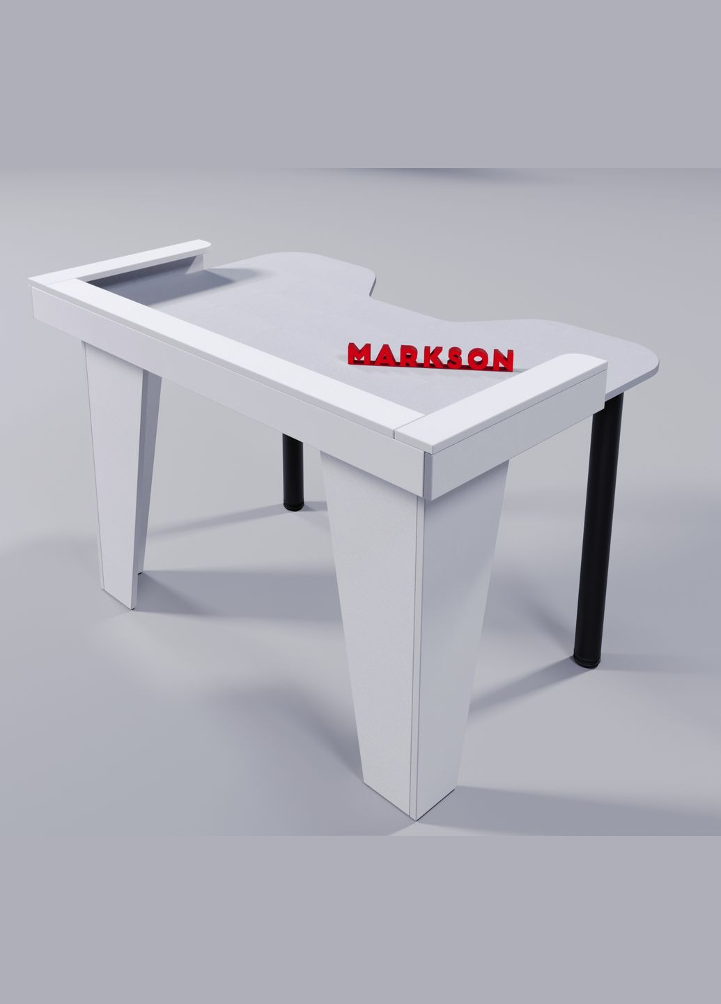 Геймерский компьютерный стол без подсветки ''STALKER - PRO'' белый, игрово Markson MS901-1 білий (319155122)