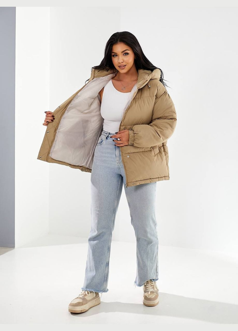 Бежева зимня куртка Garna