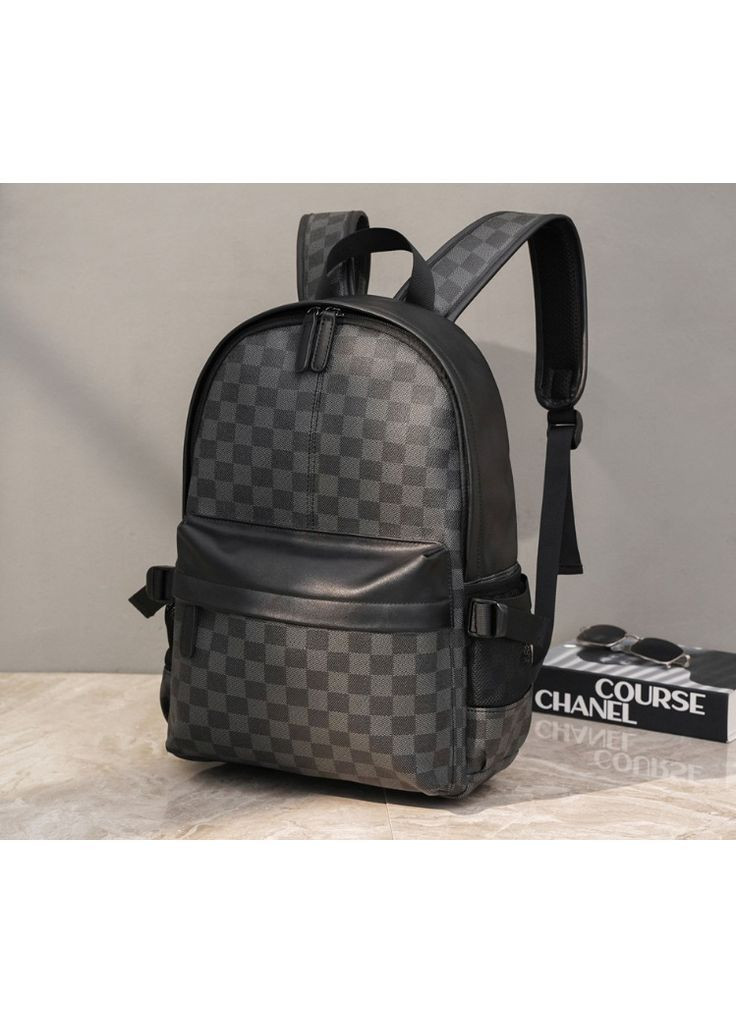 Женский городской в клетку (676ДКж) No Brand рюкзак (362577380)