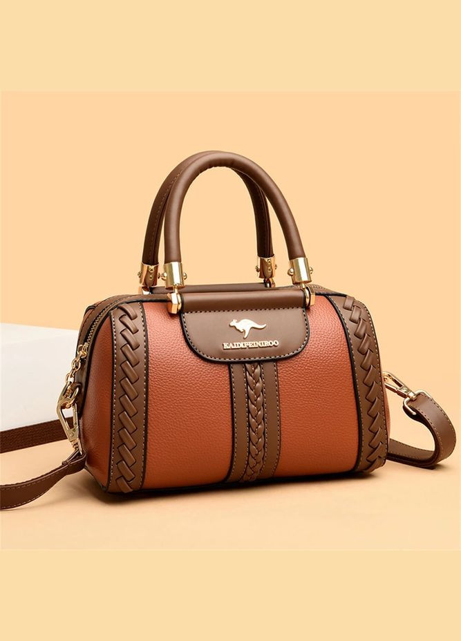 Сумка женская винтажная боулер Glamo Orange Italian Bags (290253823)