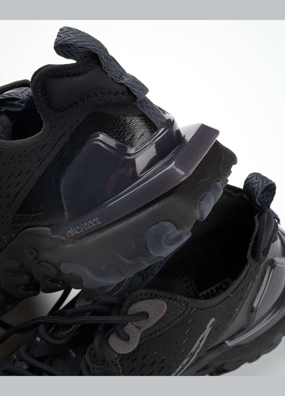 Черные всесезонные кроссовки мужские react vision cd4373-004 весна-лето текстиль сетка черные Nike