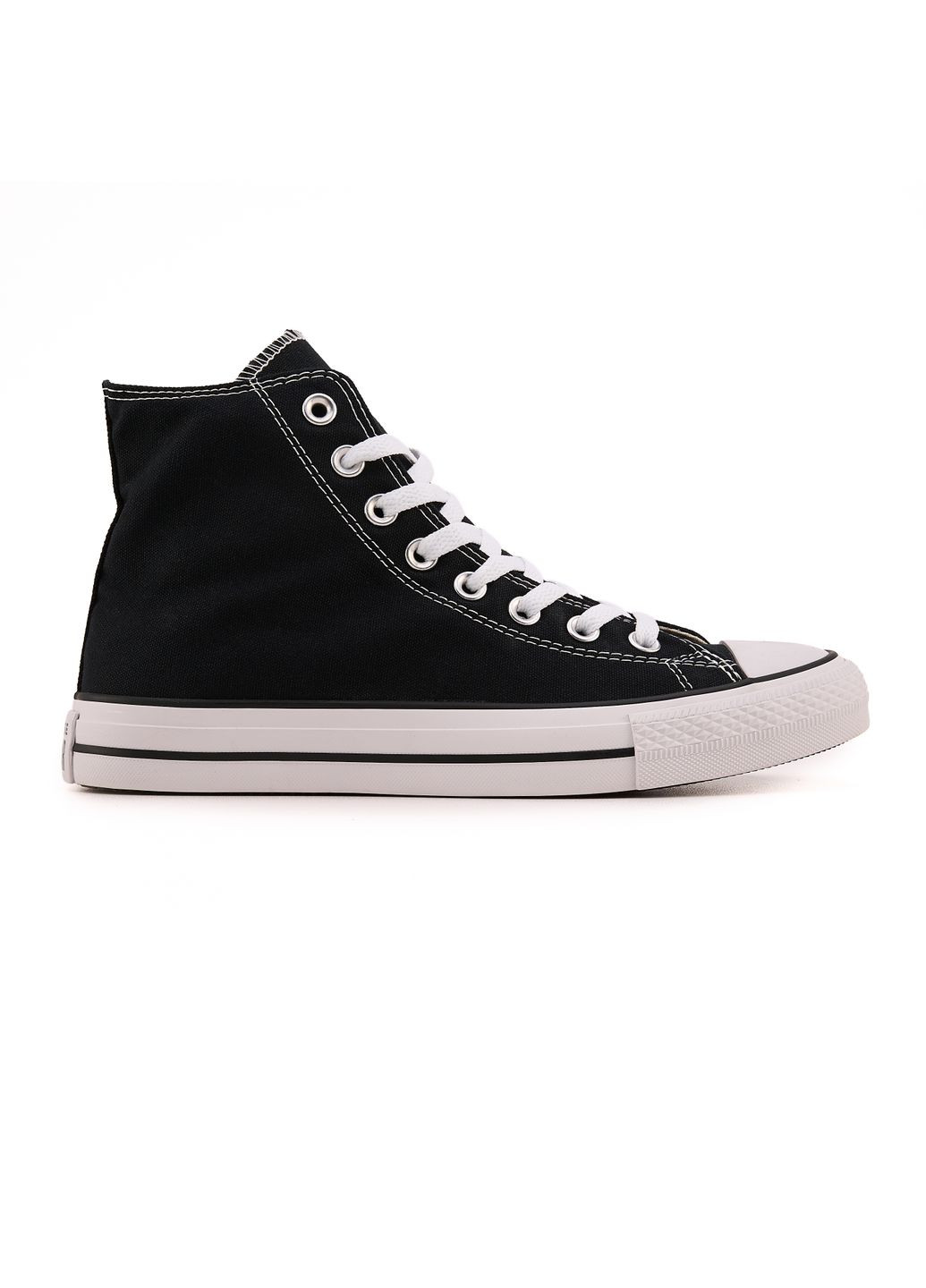 КЕДИ ЖІНОЧІ CONVERSE CHUCK TAYLOR ALL STAR HIGH BLACK WHITE КОНВЕРС No Brand чорні демісезони (367175964)