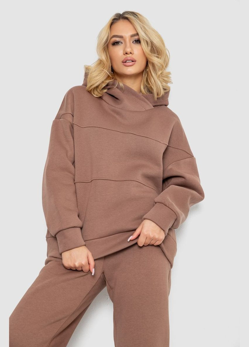 Спортивний костюм жіночий на флісі, колір мокко, Ager (314710034)