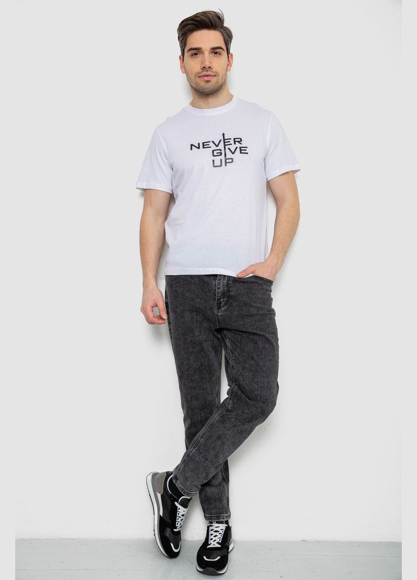 Белая футболка мужская с принтом с коротким рукавом Sport Line Футболка