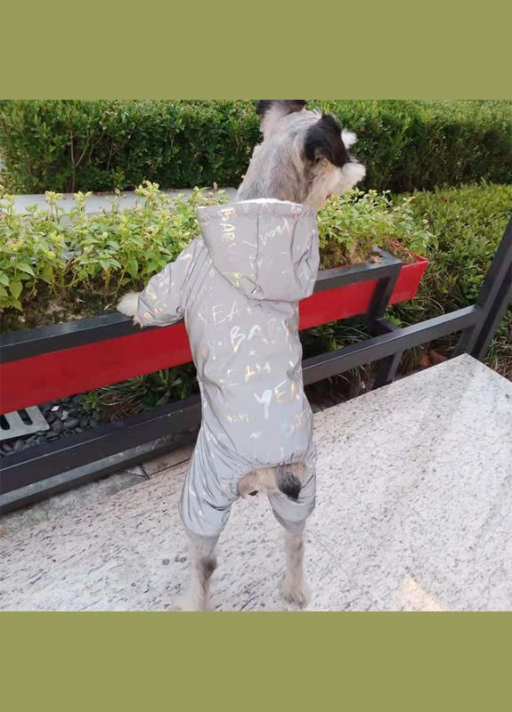 Зимний комбинезон из светоотражающей ткани с теплой подкладкой S размер No Brand (299840549)