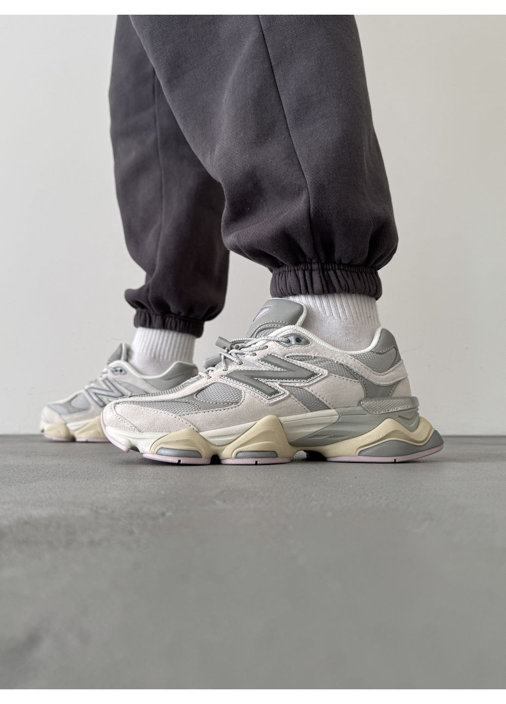 КРОССОВКИ ЖЕНСКИЕ NEW BALANCE 9060 CASUAL GREY НЬЮ БЕЛАНС 9060 No Brand серые демисезоны (368868108)