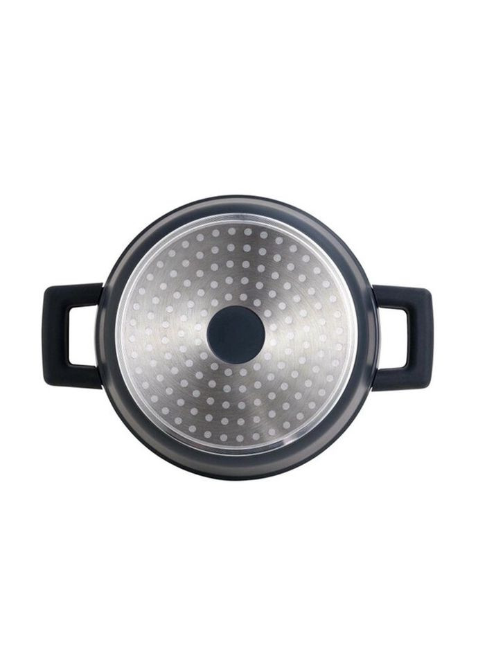 Каструля із кришкою MasterРro Indigo BGMP-7978 20 см 1.3 л чорна No Brand (319552355)