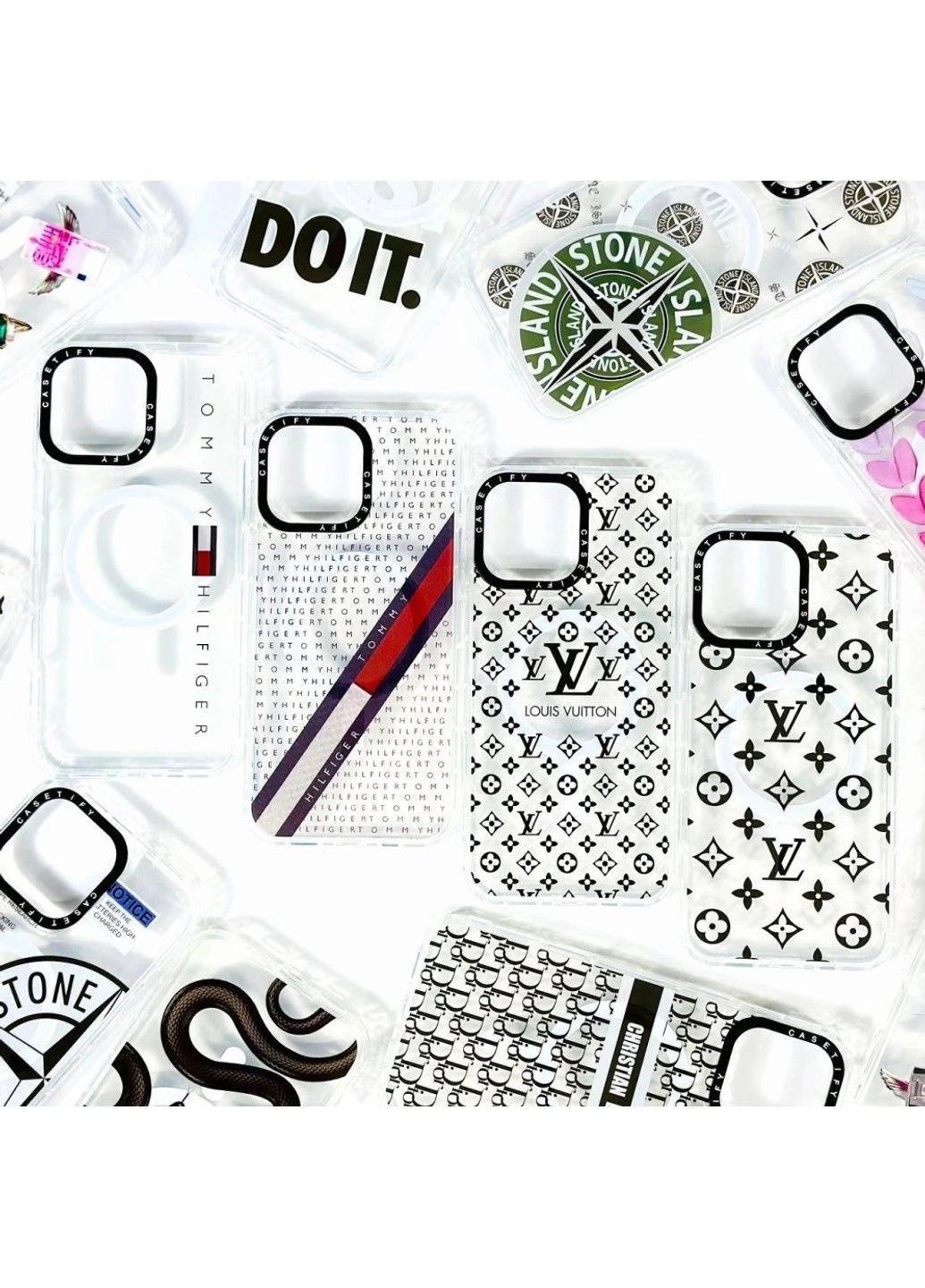 Чохол Transparent CaseTify Magnetic для iPhone 14 Pro Hilfiger2 No Brand (382801917)