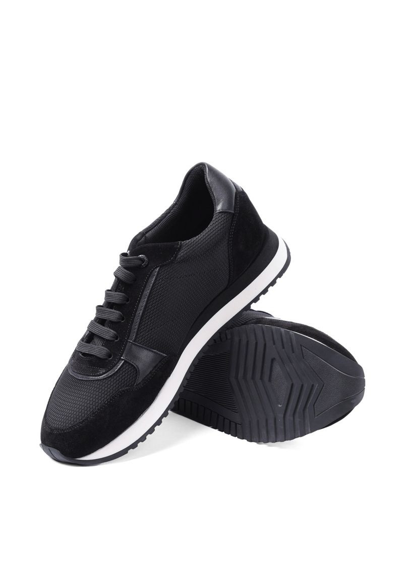 Чорні Осінні чоловічі кросівки mu192a-21-jk1/bm10/d01 чорний замша MIRATON