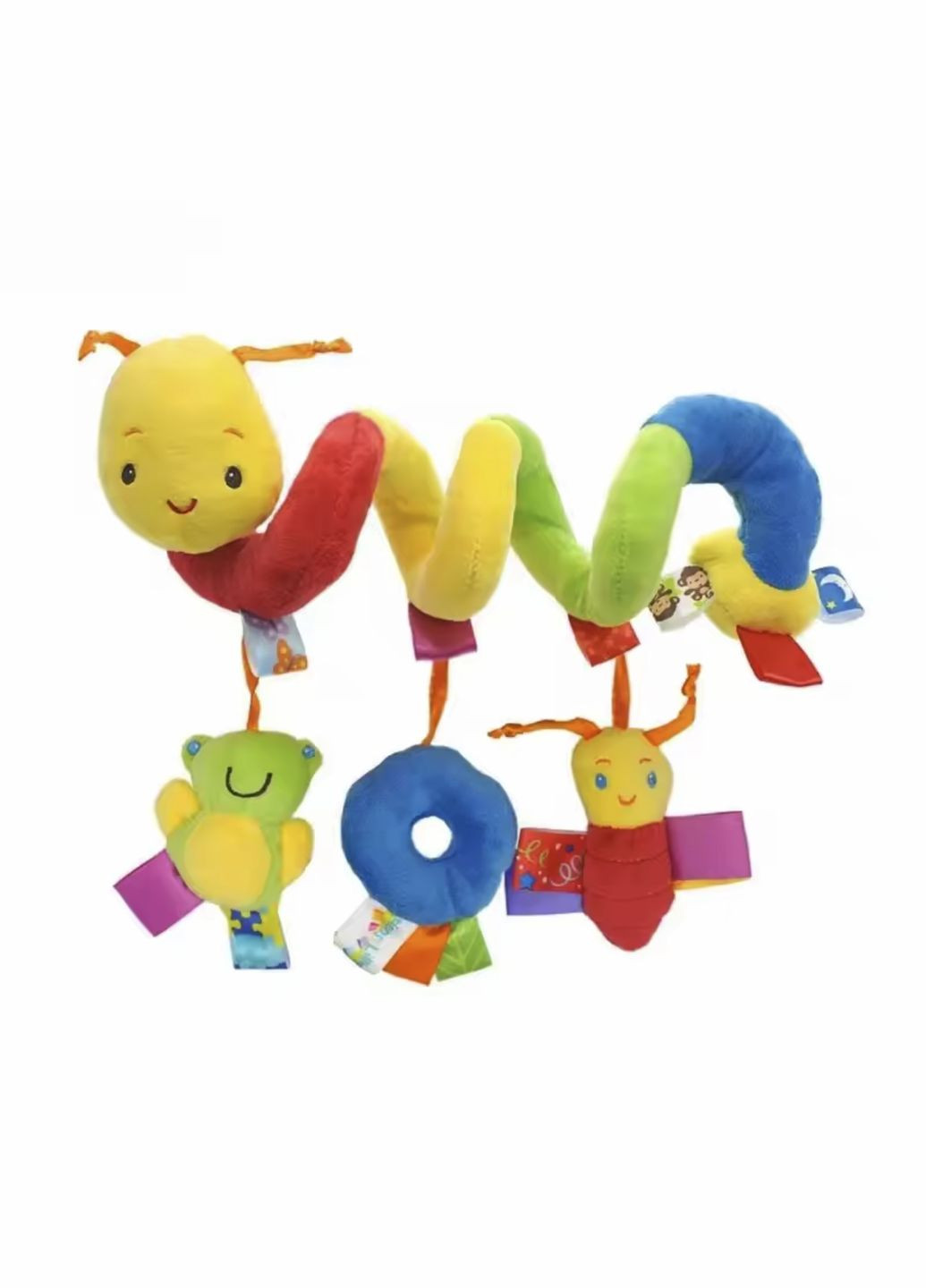 Інтерактивна плюшева іграшка-підвіска на коляску, ліжечко або автокрісло з брязкальцями, що висять No Brand (346268619)