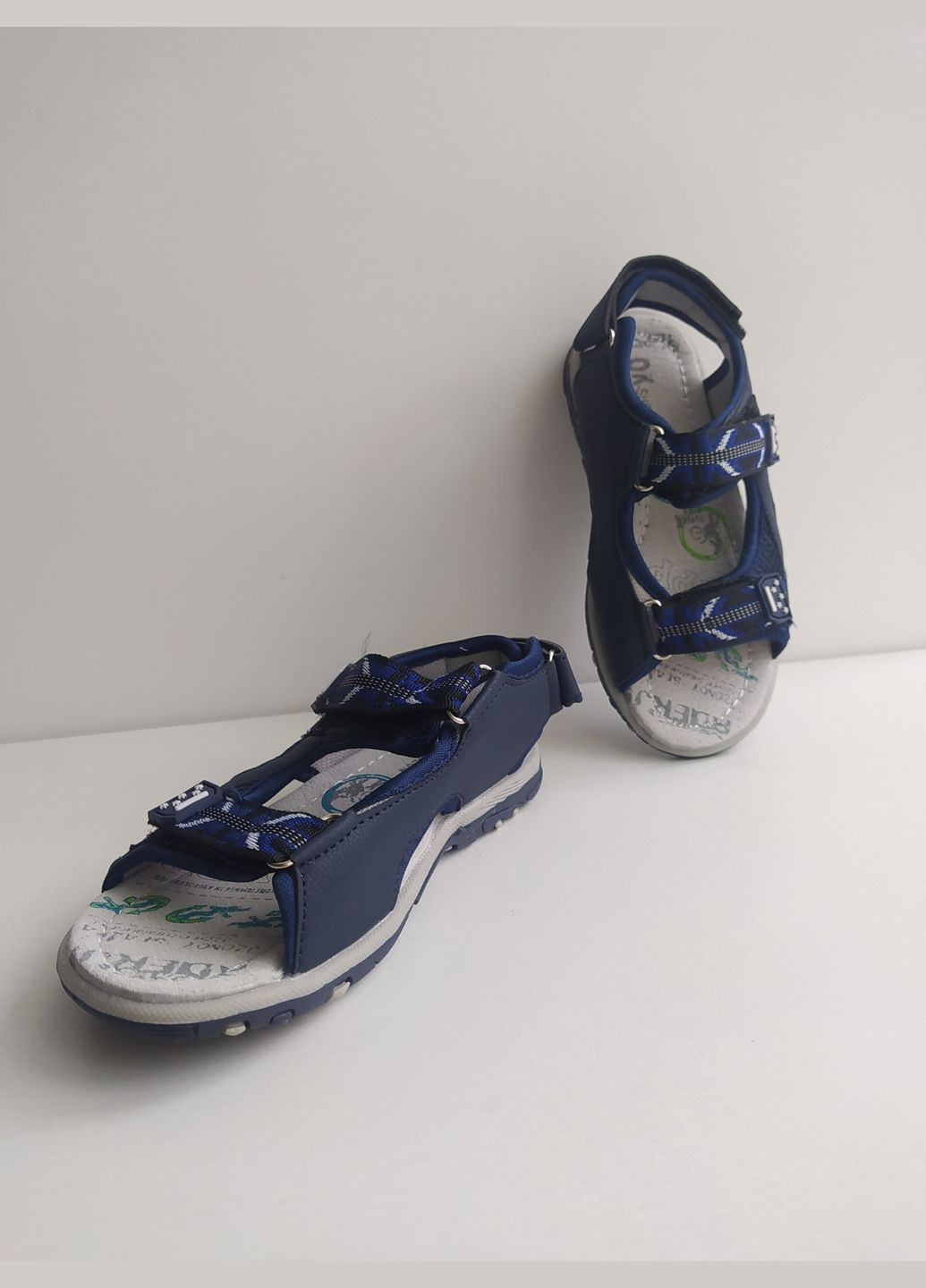 Синие детские сандалии 28 г 17,6 см синий артикул б191 Jong Golf