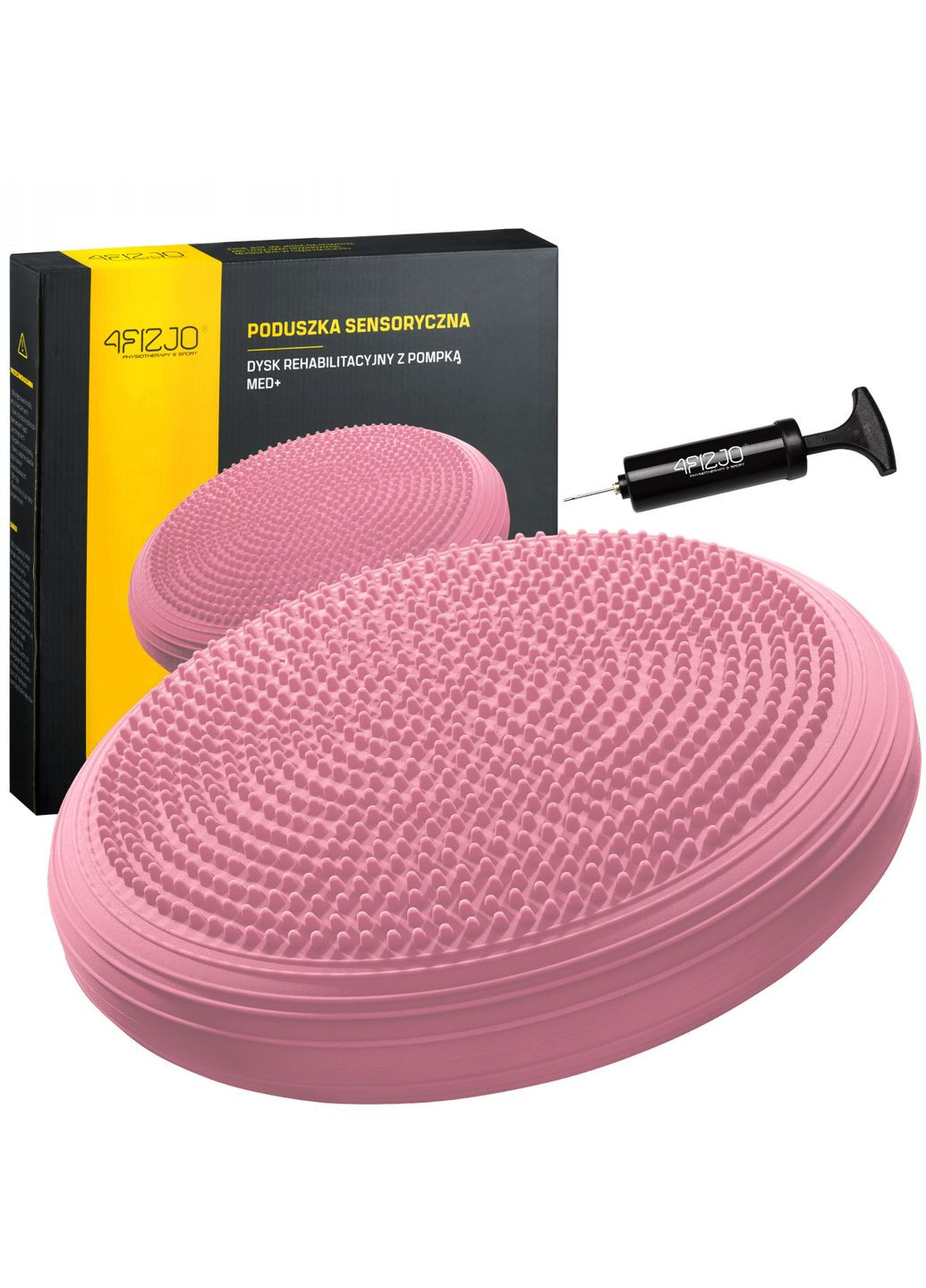 Балансувальна подушкадиск MED+ 33 см (сенсомоторна) масажна Pink 4FIZJO 4fj0316 (275095828)