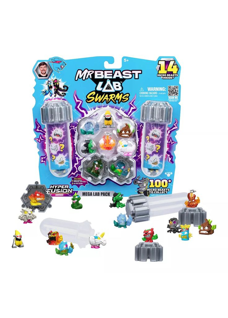 Игровой набор Лаборатория в пробирке Swarms 14 Серия 4 (124303) MrBeast Lab (362538449)