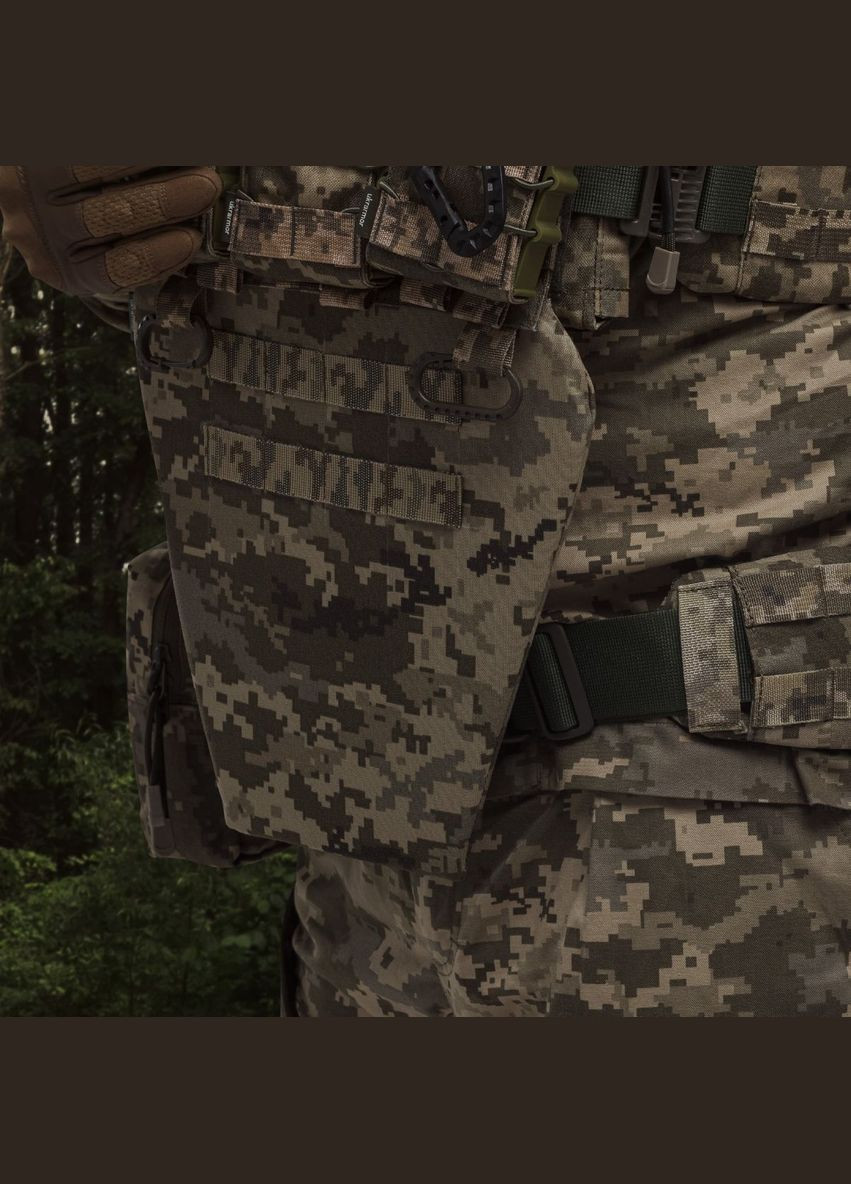 Противоосколочный фартук 1-го класса защиты (с баллистическим пакетом). Размер. Пиксель (мм-14) Ukrarmor (334256185)