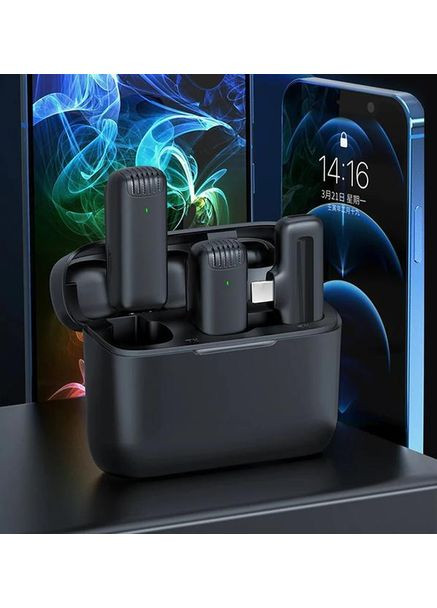 Безпровідний петличний мікрофон J12 black Type-C Ulanzi (371797741)