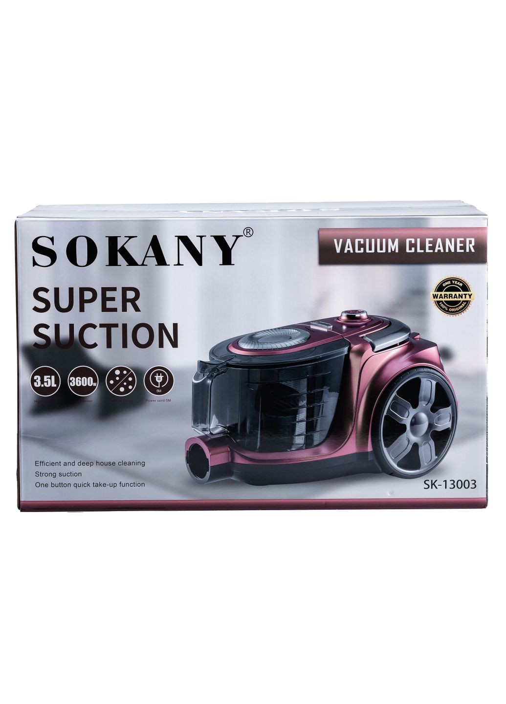 Пылесос SK-13003 колбовый, Sokany (322126120)
