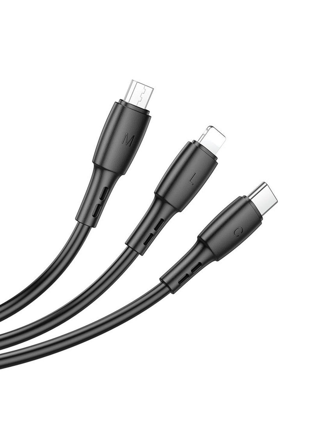 Дата кабель BX71 USB to 3in1 (1m) Borofone (291878931)
