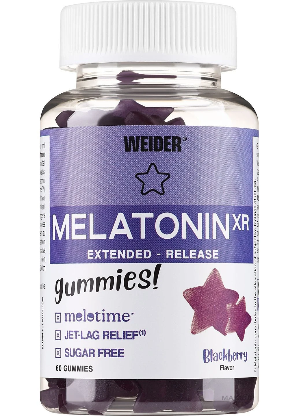 Мелатонин Melatonin XR 60 gummies (Blackberry) Weider (388546518)