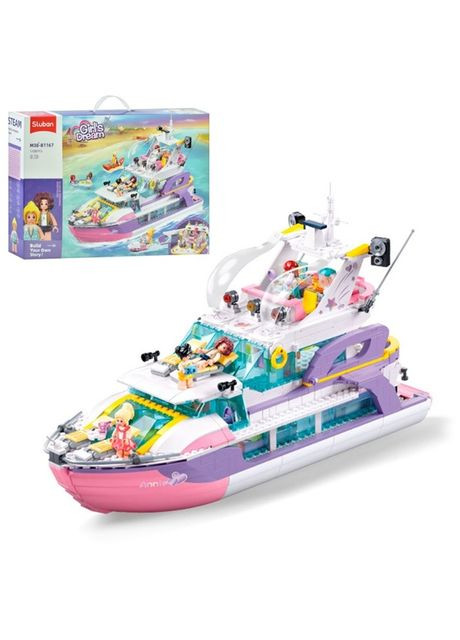 Конструктор детский Катер M38-B1167 1108 деталей Sluban (360647562)