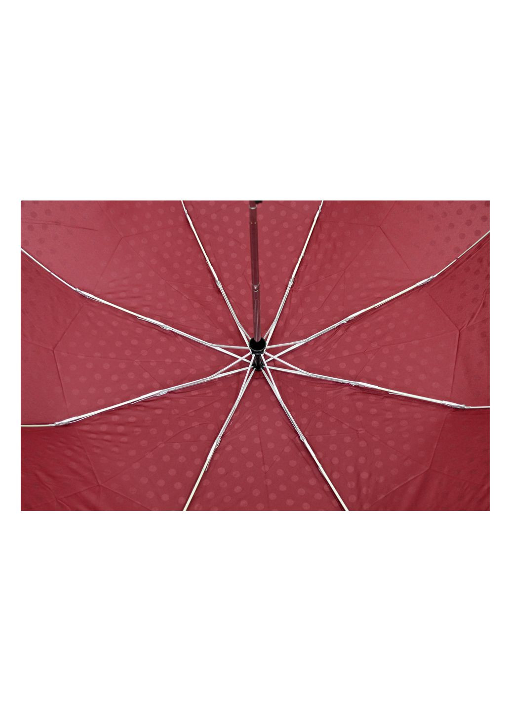Бордовый зонт складной 3242-02 полный автомат бордовый с белым Parachase средний система антиветер (352261639)