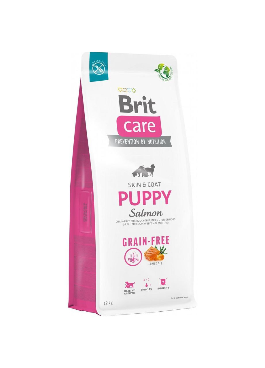 Сухий корм Grain-free Puppy Salmon 12 кг (172195) Brit Care (338255940)