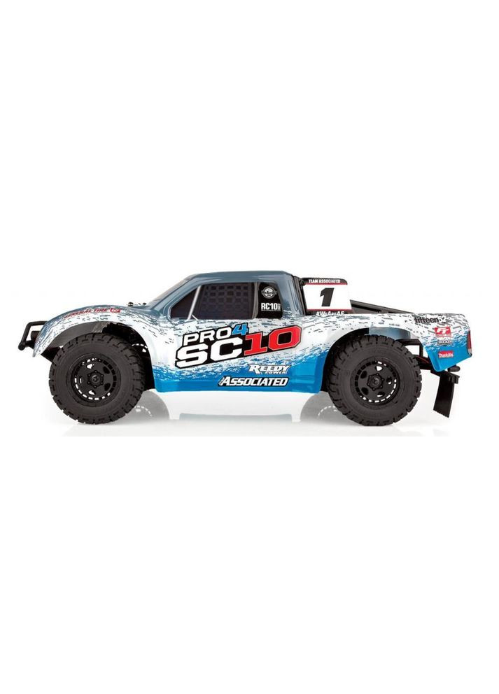 Машинка на радиоуправлении Team Associated Pro4 SC10 1/10 RTR 4WD Brushless Short Course Truck (General Tire Blue) Traxxas (338597993)