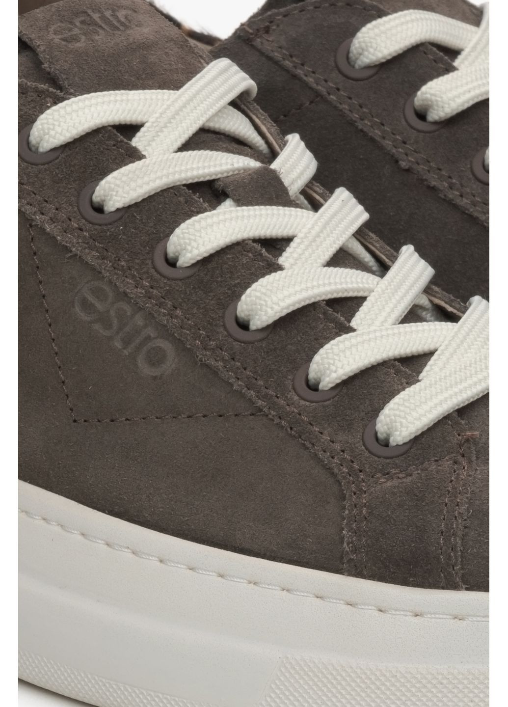 Сірі кеди низькі, колір сірий Estro