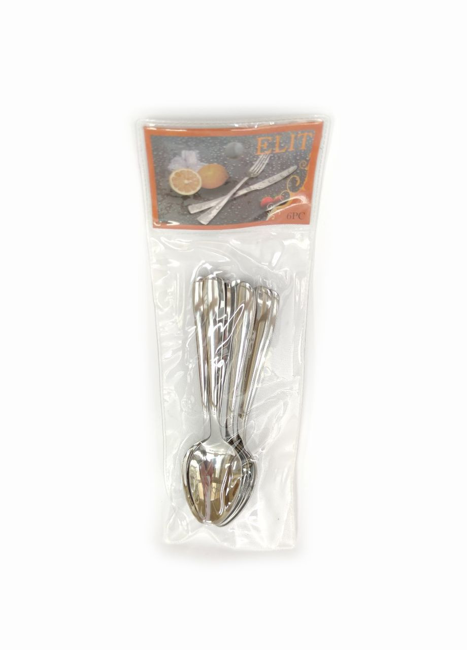 Набор кофейных ложек Ресторан нерж.сталь Elit Набор кофейных ложек Ресторан 6 шт нерж.сталь (303499418)