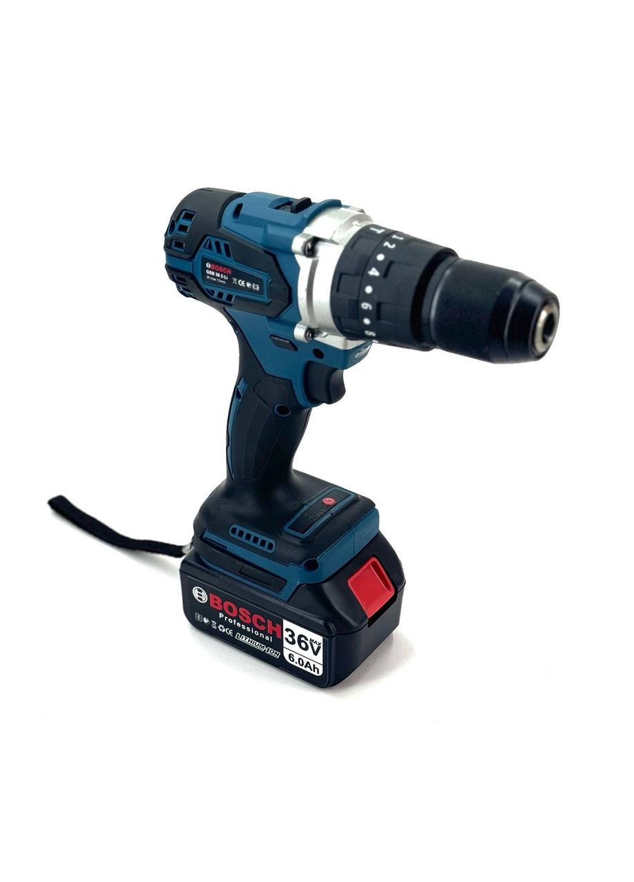 Мощный БЕСЩЕТКОВЫЙ ударный шуруповерт GSB 36-2LI (36V 6.0AH) Шуруповерт аккумуляторный беспроводной БОШ Bosch (368682177)