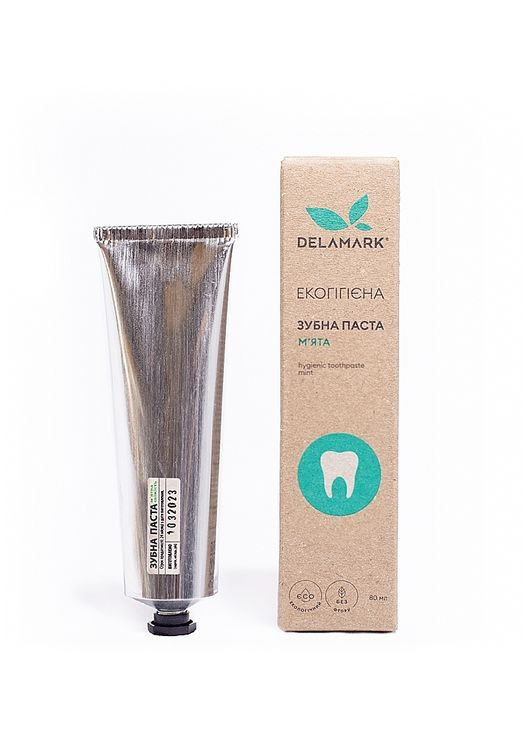 Зубна паста гігієнічна "М'ятна свіжість" 80ml (743755-31018749) DeLaMark (368642372)