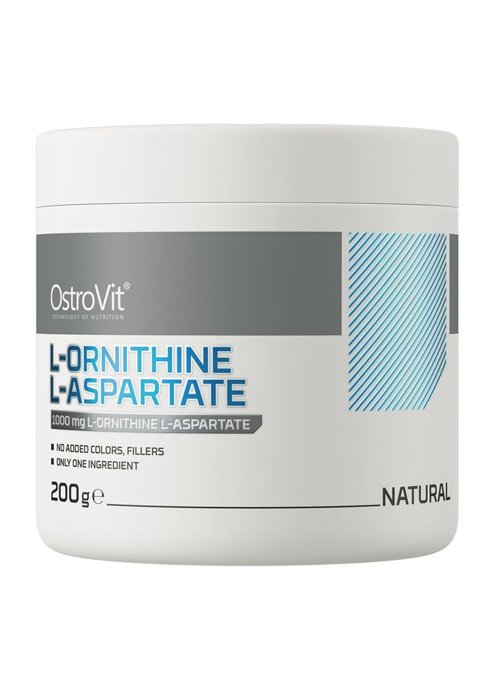 Орнітин та аспартат L-Ornithine L-Aspartate, 200 грам для підтримки печінки Ostrovit (322294952)
