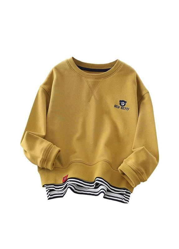 NEW BETTY світшот на хлопчика арт. 7165 жовтий жовтий