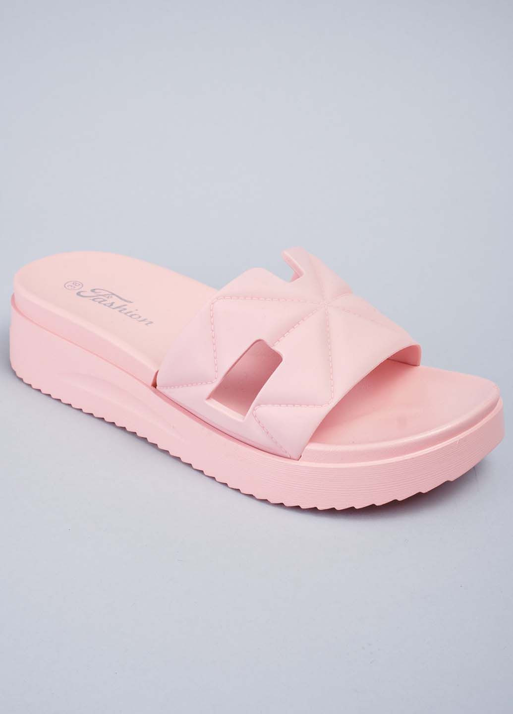 Розовые шлепанцы женские Fashion