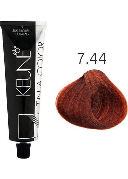 Стійка фарба для волосся Tinta Color 7.44 Medium Intense Copper Blonde 60 мл Keune (342059193)
